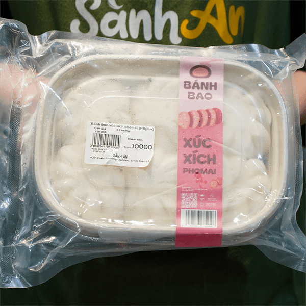 Bánh bao xúc xích phomai