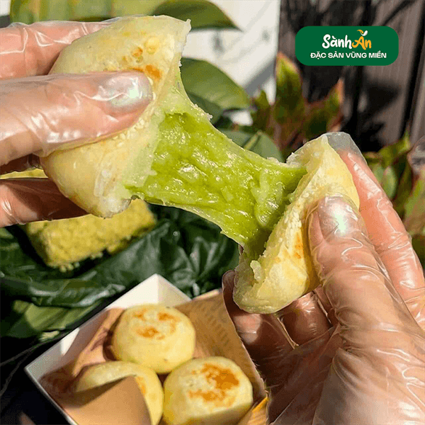 Bánh sắn cốm non xào dừa 2
